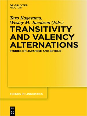 cover image of Transitivity and Valency Alternations